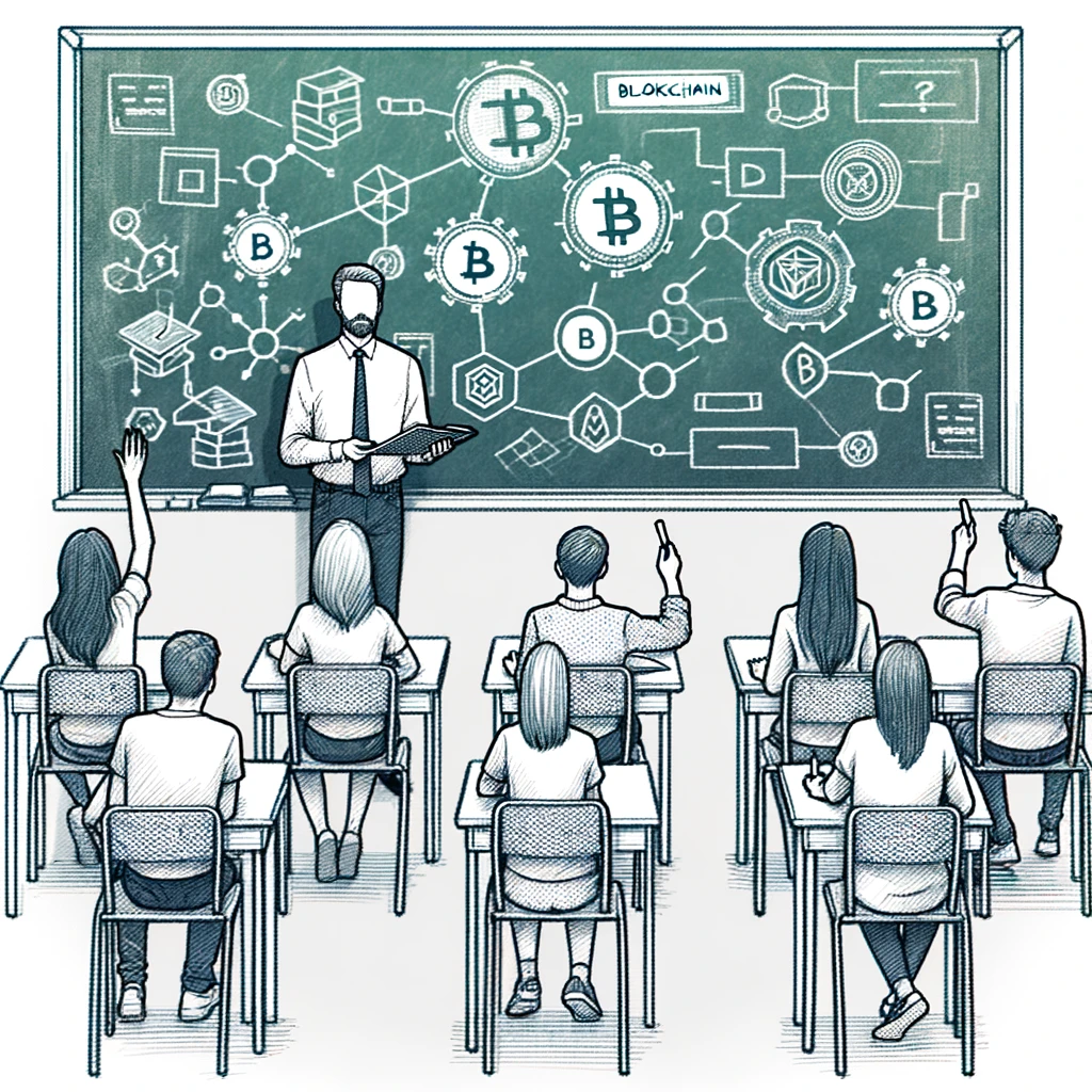 Illustration of "Blockchain Technology Explained"