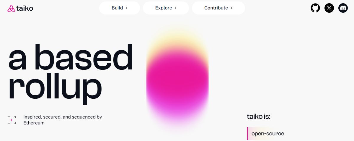 taiko airdrop taiko landing page